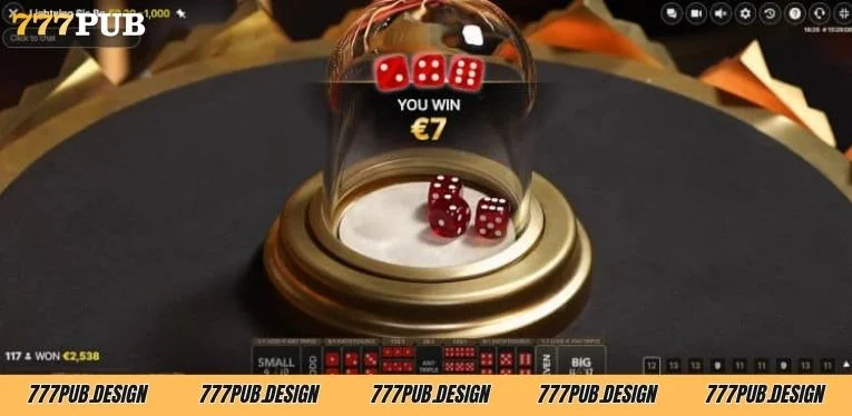 How to play Lightning SicBo live casino at 777pub 4 payout lightning sicbo game